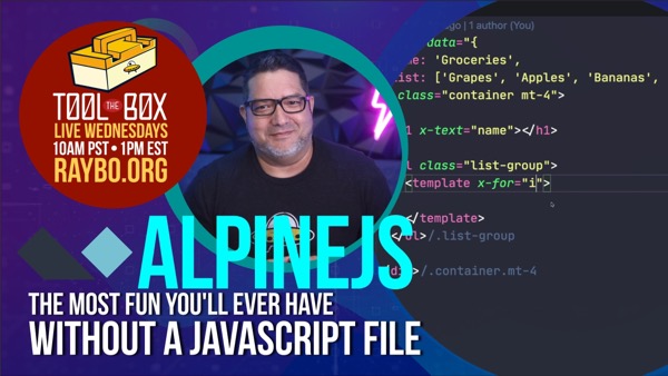 AlpineJS - The Most Fun You'll Ever Have Without a JavaScript File image